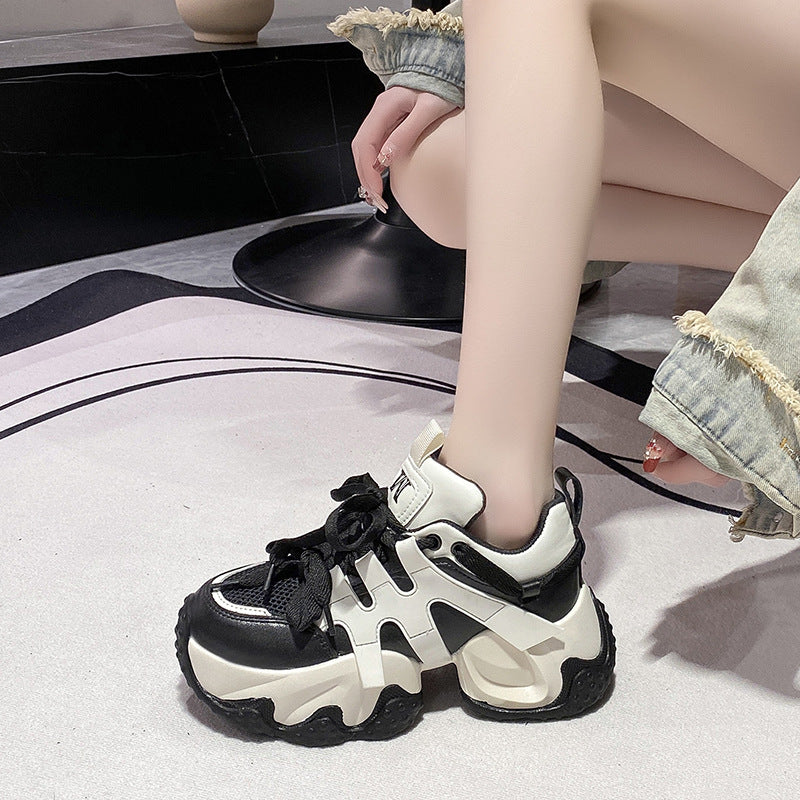 Women's Plus Size Dad Width Fat Foot Platform Fashion Casual Shoes