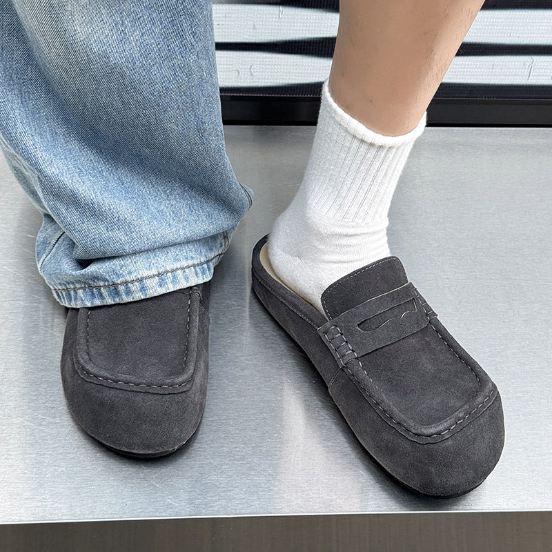 Retro Easy Matching American Mules Lazy Sandals