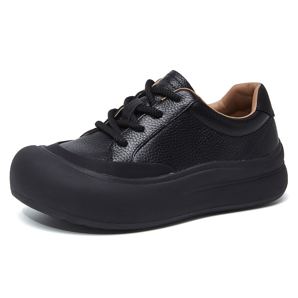 Women's Sports White For Fashion Round Head Thick Bottom Height Increasing Women's Casual Shoes