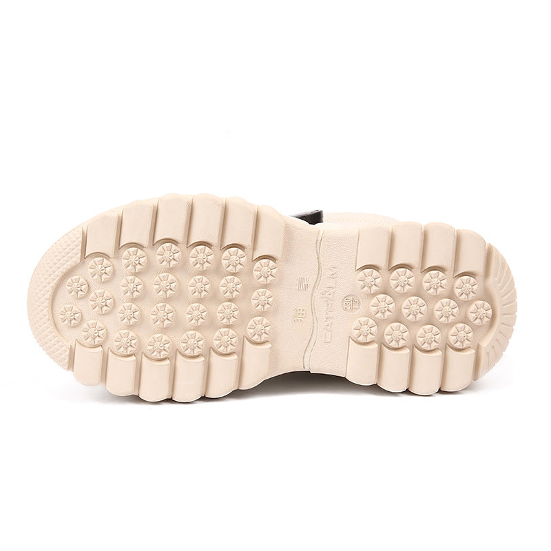 Women's Wool Fur Integrated Northeast Thickened Warm White Snow Boots