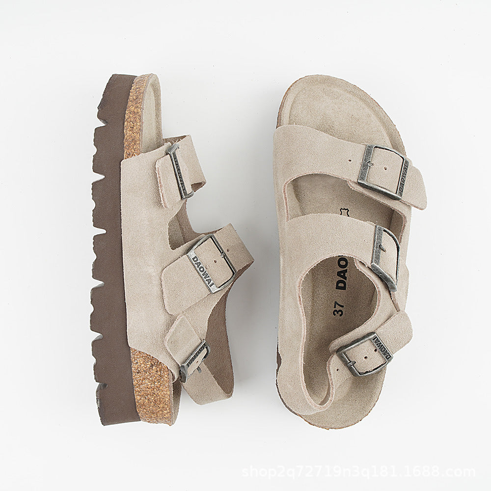 Women's Outside The Island Height Increasing Style Sandals