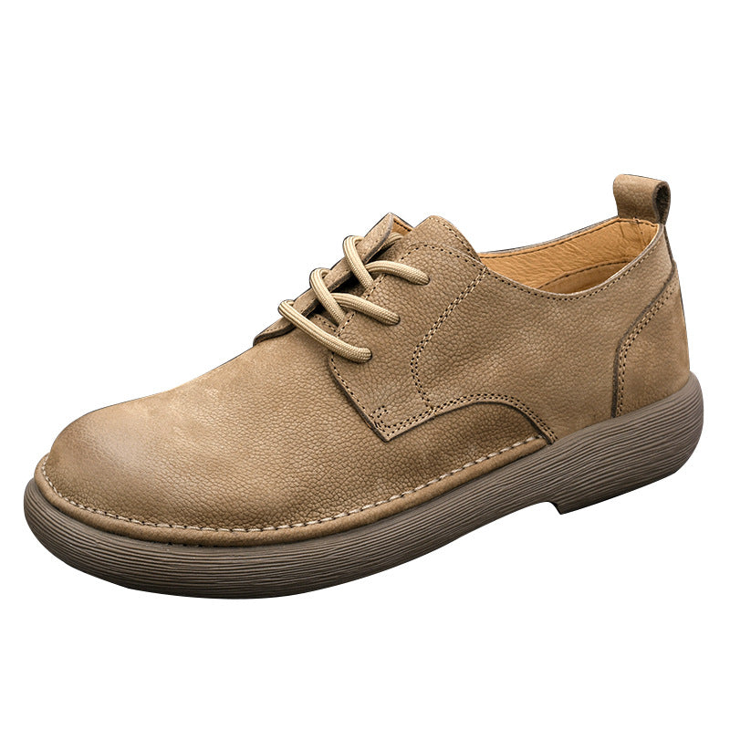 Men's Easy To Match British Style Bottom Leather Shoes