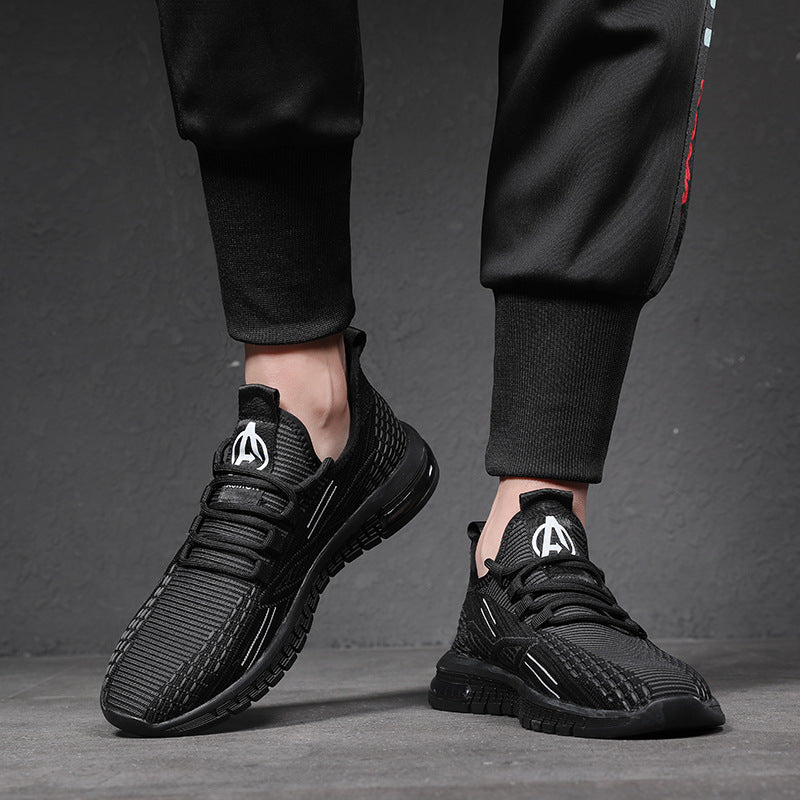 Men's Summer Breathable Plus Size Flying Woven Sneakers