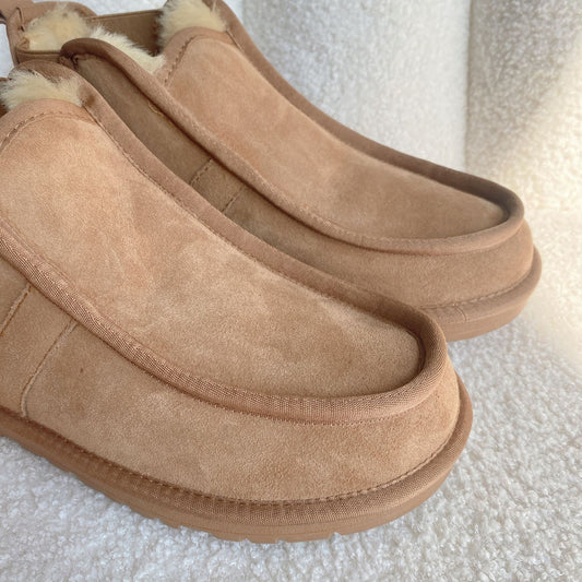 Men's Sheepskin Fur Integrated Chelsea Warm Outdoor Snow Boots