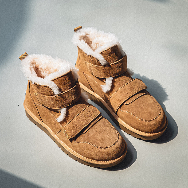 Couple Design Fleece Lined Padded Warm Snow Boots