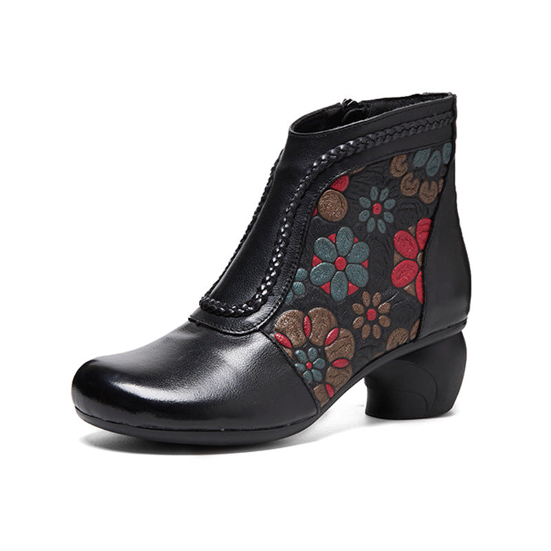 Women's Cowhide Veet Warm Cotton Thick Soft Women's Shoes
