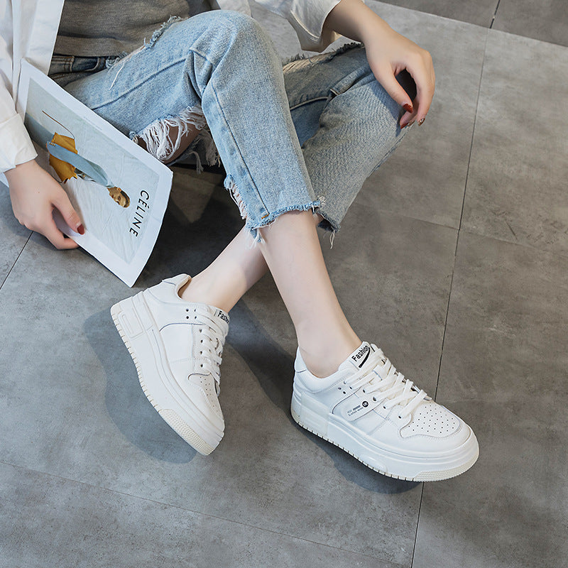 Women's Platform Classic Sports Board Fashion Simple Trend Preppy Casual Shoes