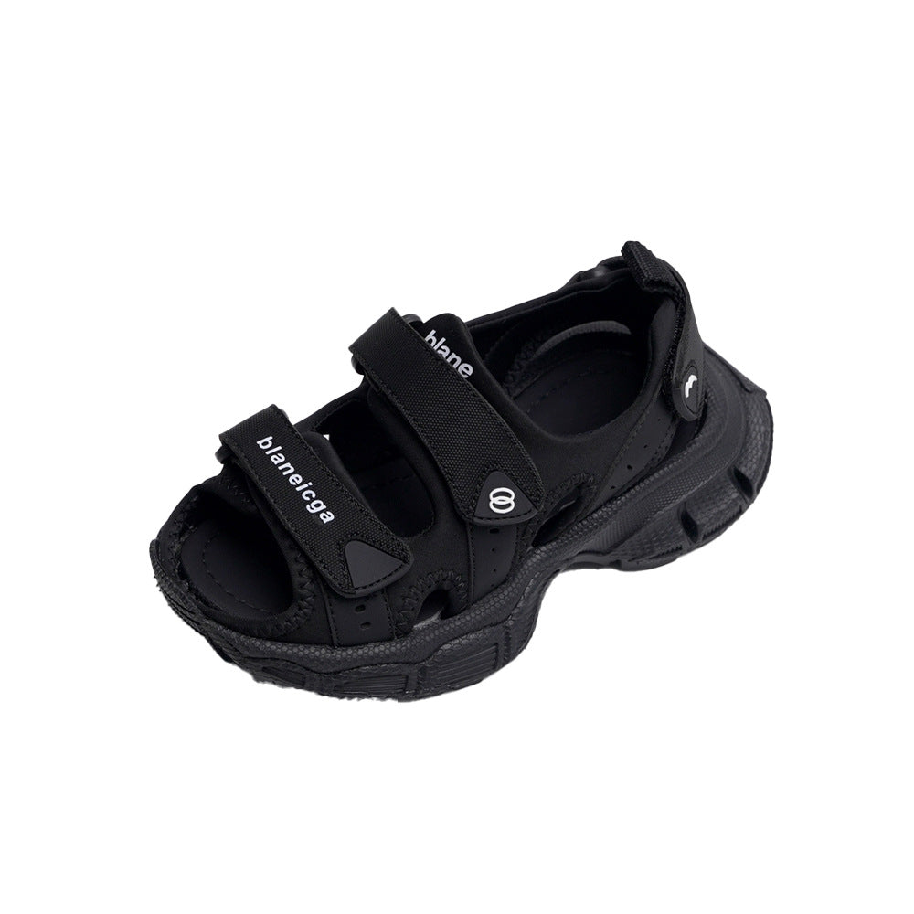 Classy Paris Retro Sier For Boys Kid's Sandals