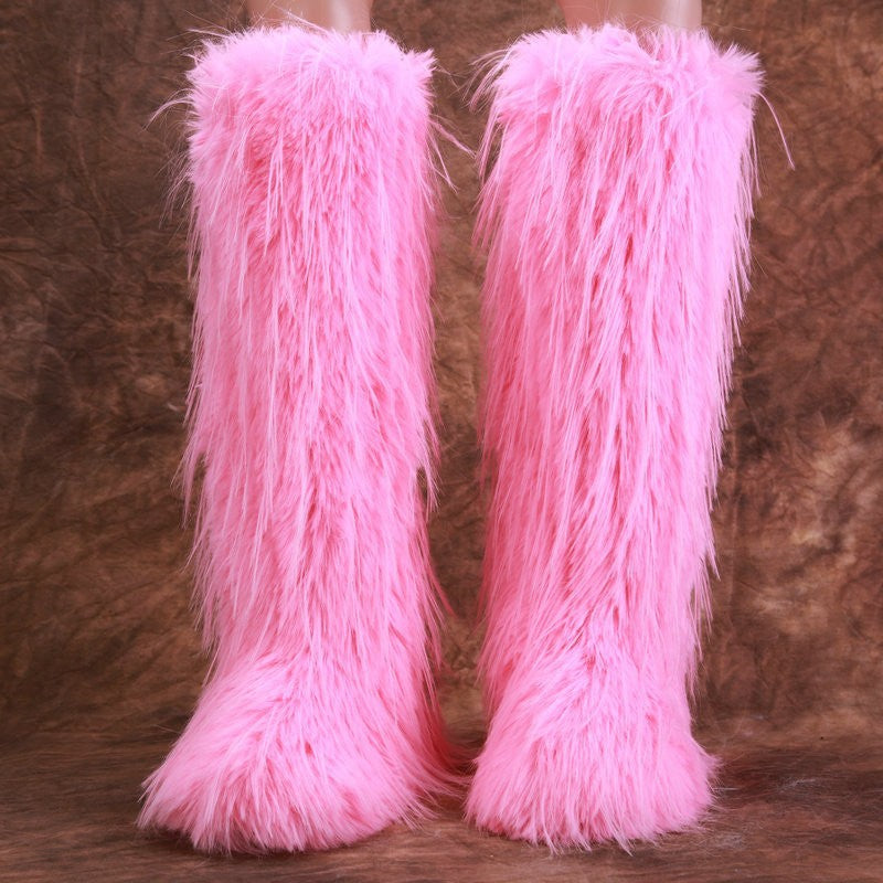 Women's Over The Knee Female Fleece-lined Winter Boots