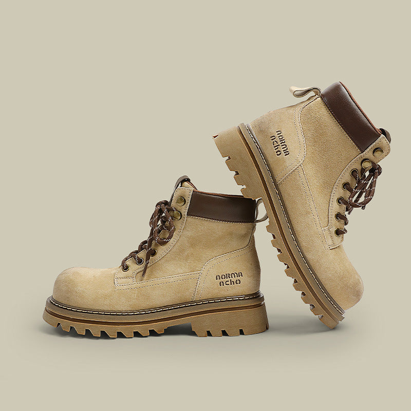 Women's Thick Bottom Worker Genuine British Style Boots
