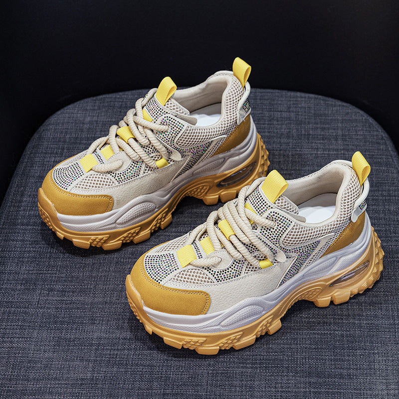 Women's Platform Retro Daddy Autumn Height Increasing Fashion Sports Hot Casual Shoes