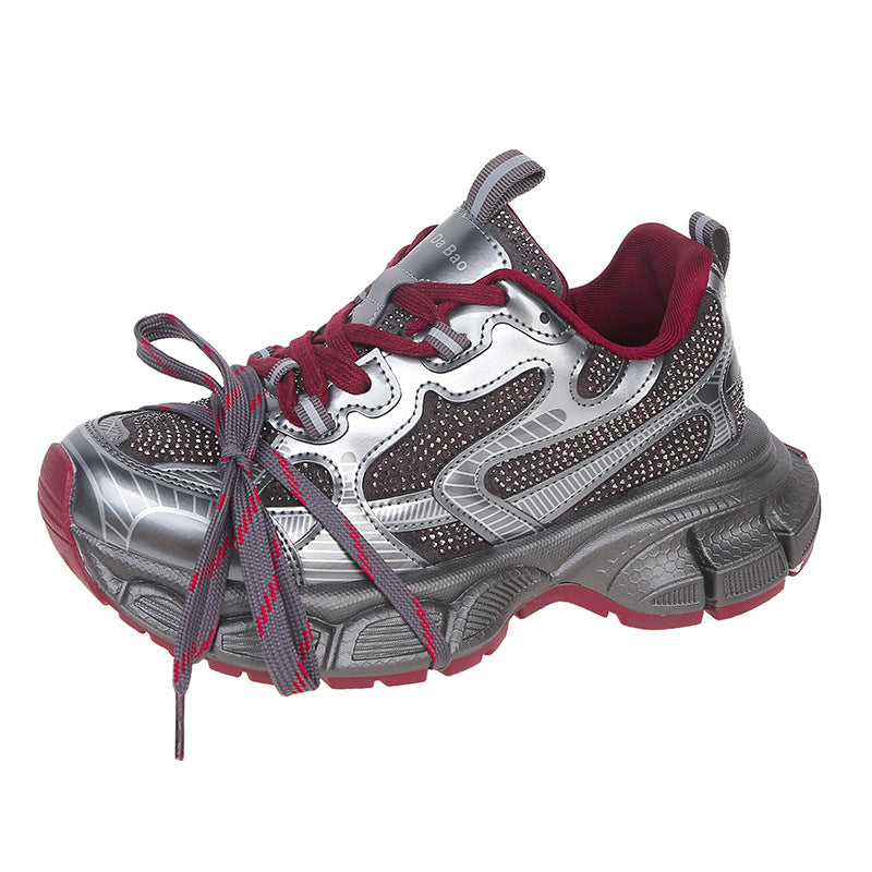 Women's Dad Autumn Thick Bottom Mesh Breathable Sneakers