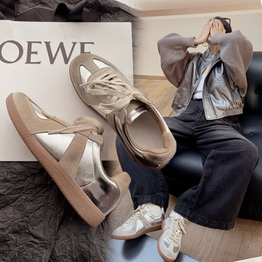 Women's Surface Fleece-lined Thick German Training Wool Sneakers