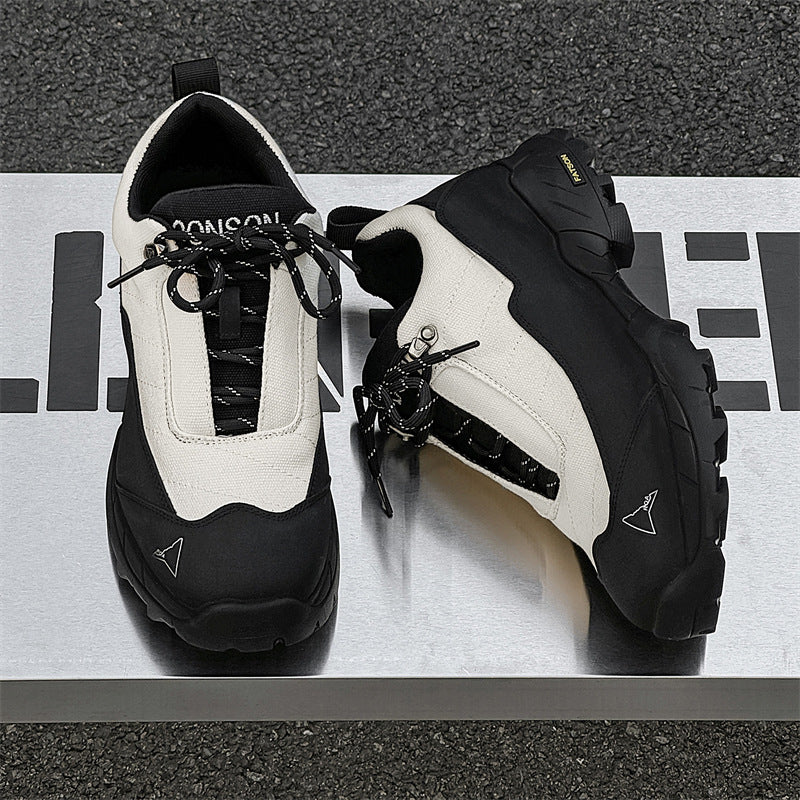 Men's Spring Hiking Elevator Wild Breathable Board Sneakers