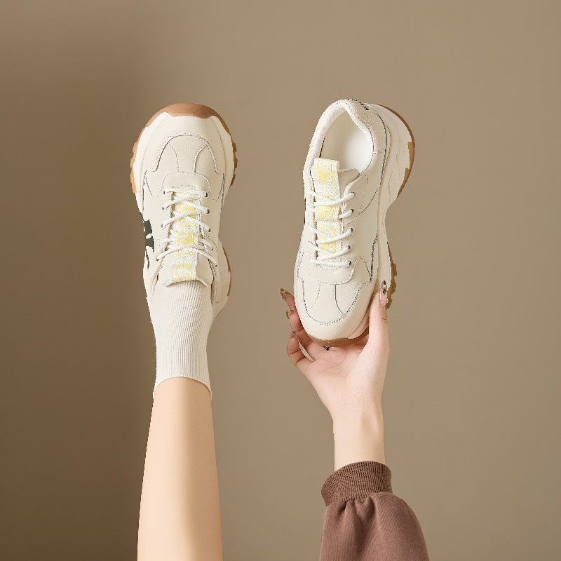 Women's Height Increasing Insole Dad Autumn Breathable Sneakers