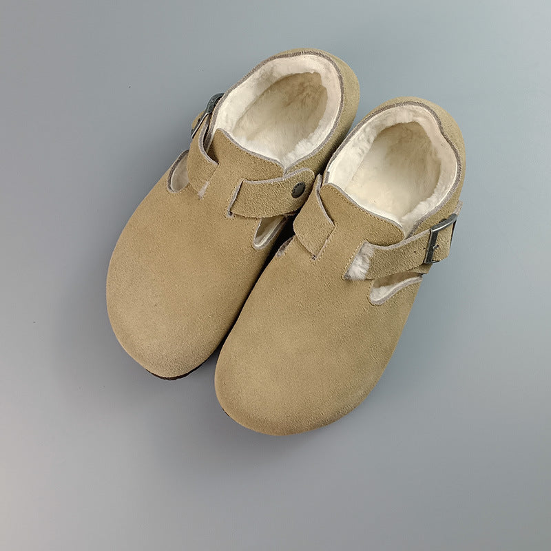 All-inclusive Plus Fluff Wool Cowhide Series Women's Shoes