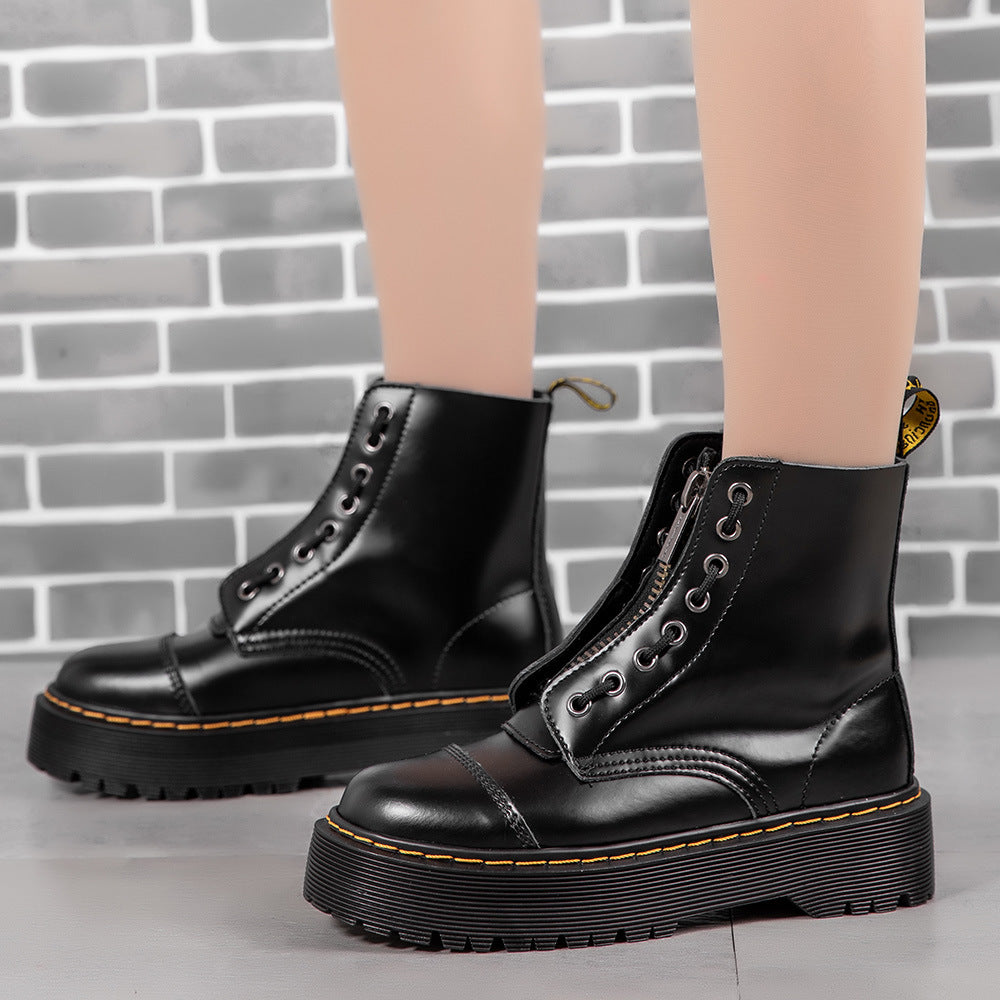 Women's & Men's Platform Martin Shooting Genuine Muffin Boots