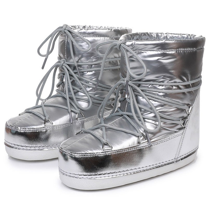 Support Waterproof Space Short Tube Thickened Snow Boots