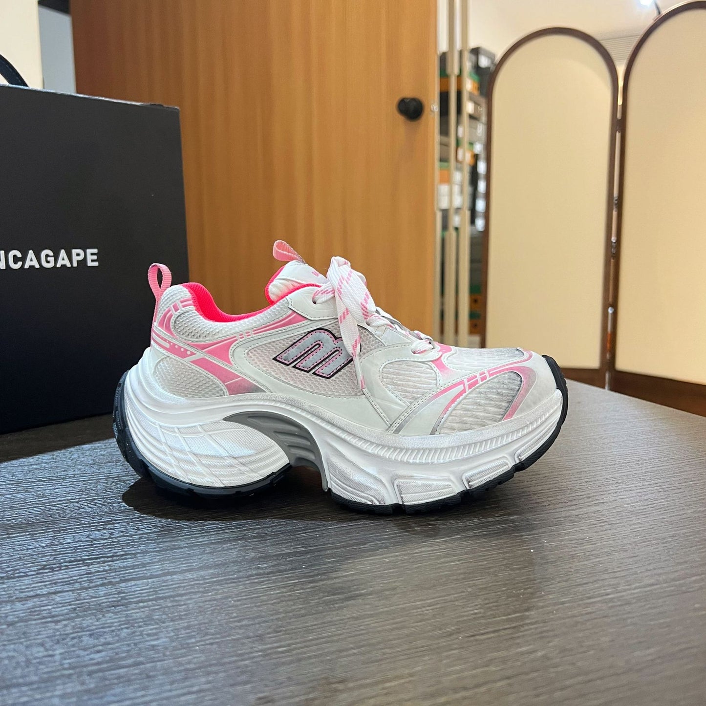 Women's & Men's Lightweight Paris Dad Platform Height Increasing Sneakers
