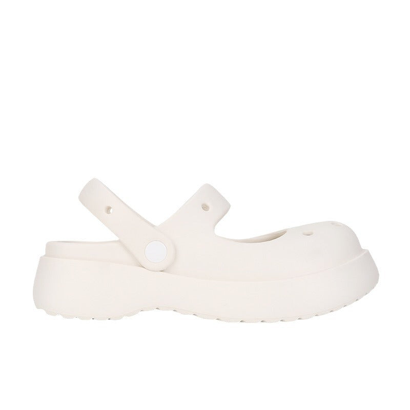 Women's Cloud Platform Height Increasing Mary Jane Slippers