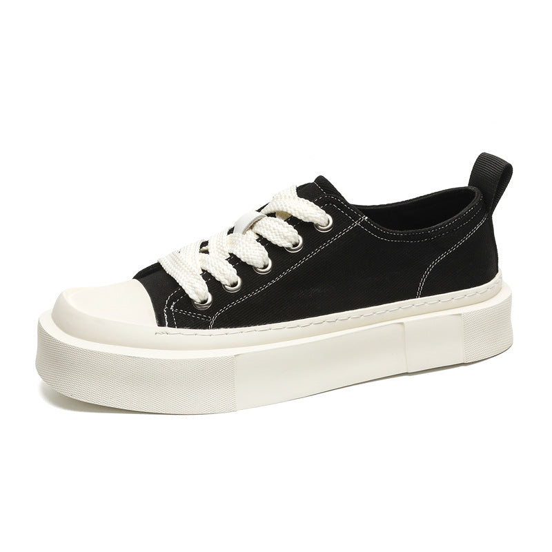 Men's Skateboard Commuter Versatile Solid Color High Men's Shoes