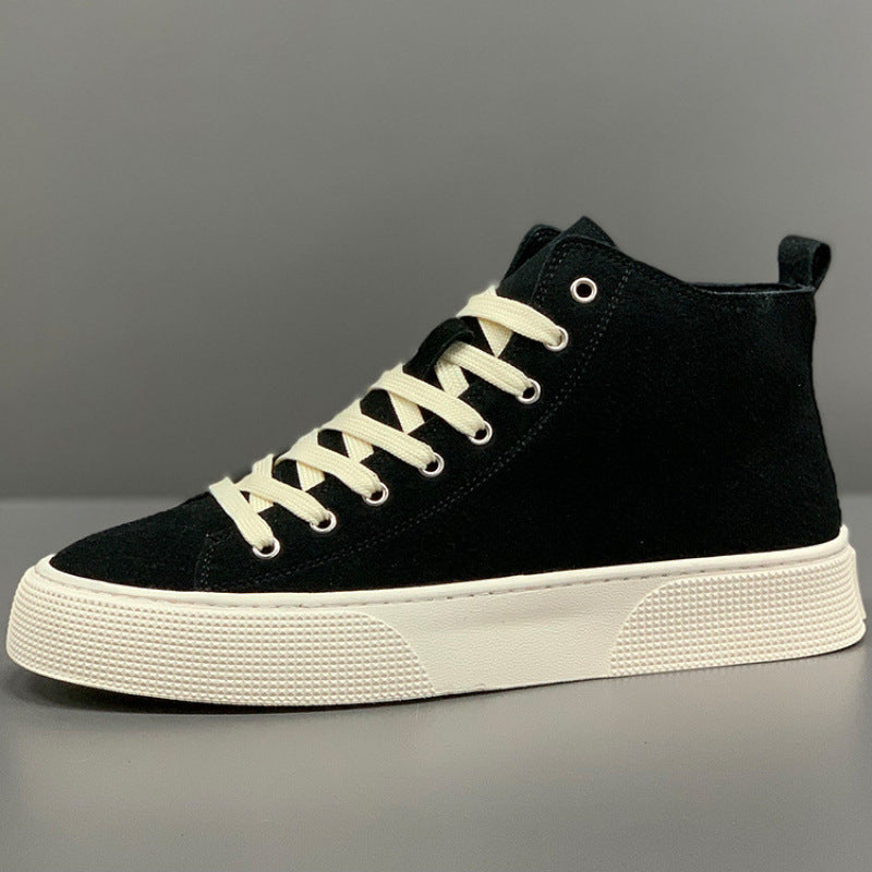 Men's Winter With Veet Warm Suede Genuine Men's Board Shoes
