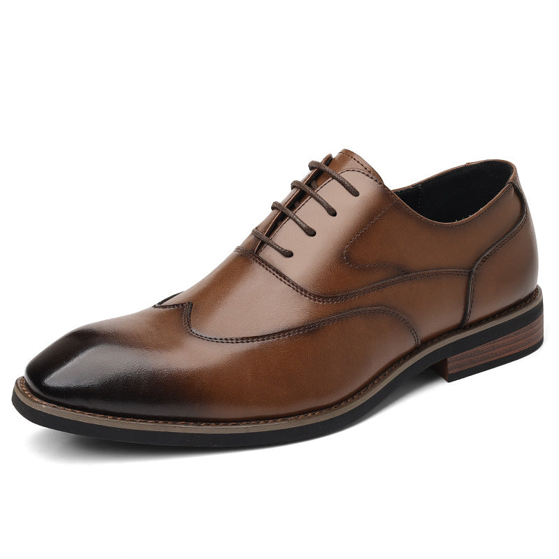 Men's Business Plus Size European Style Oxford Leather Shoes