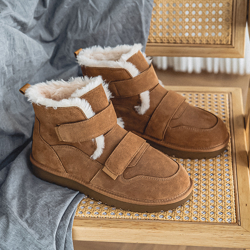 Couple Design Fleece Lined Padded Warm Snow Boots