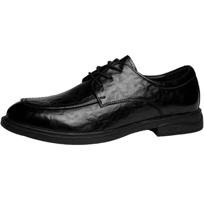 Bottom Business Height Increasing Insole Genuine Leather Shoes