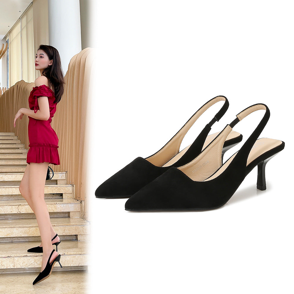 Women's With Skirt Fairy Style Korean Summer Fashion High Heeled Sandals