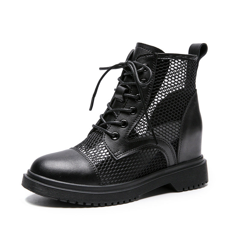 Women's Genuine Elevator Mesh Martin For Summer Boots