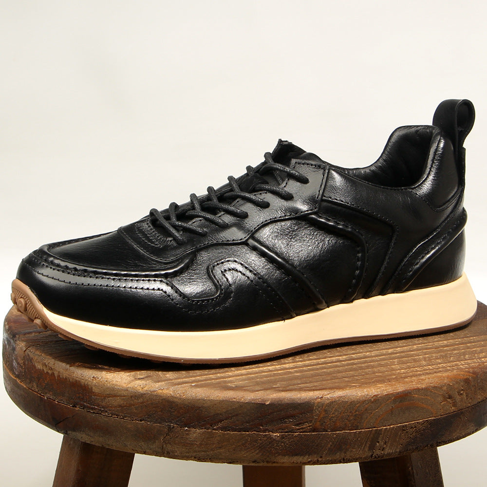 Men's Slightly Dirty Clunky Genuine White Retro Sneakers