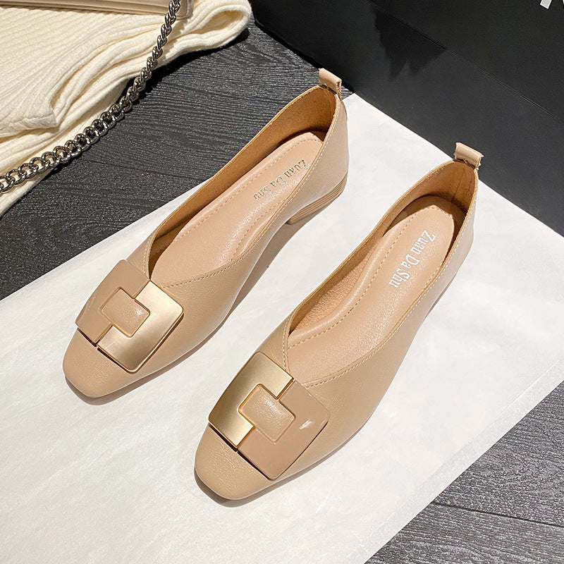 Women's V Cut Soft Bottom Surface Niche Heels