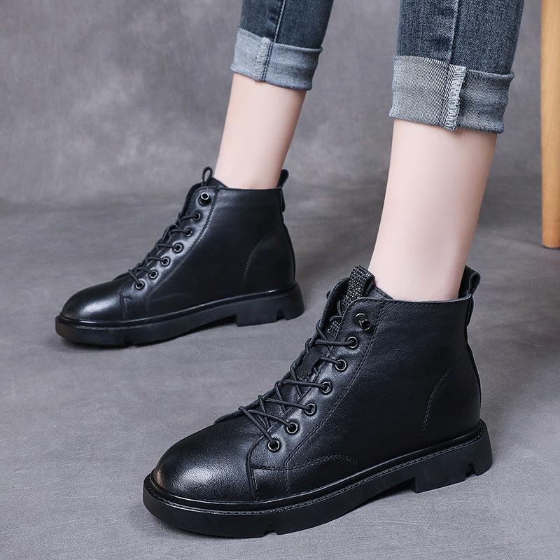 Martin Low Elastic Band Flat Comfortable Boots