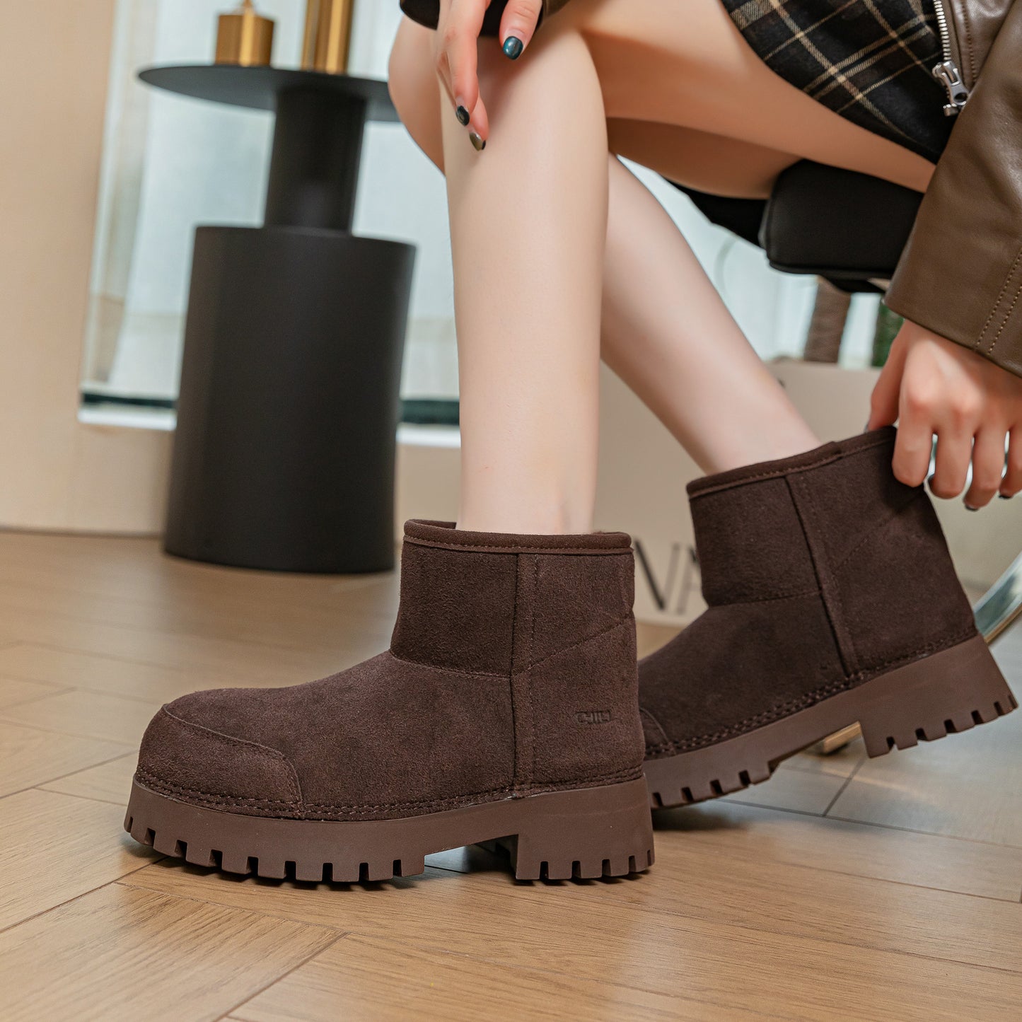Women's World Trend Winter Thick Bottom Fleece-lined Snow Boots