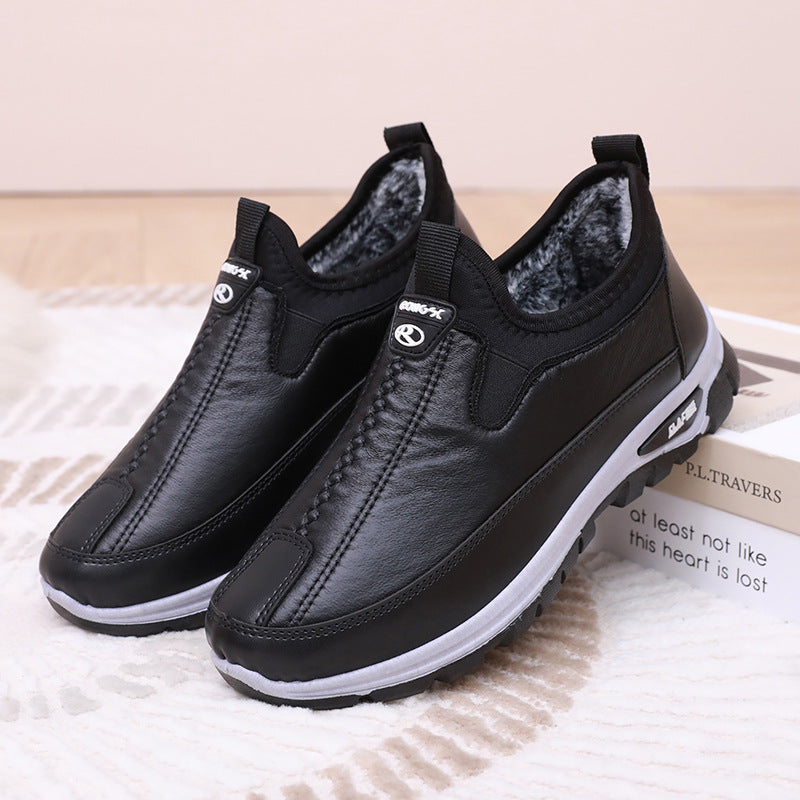 Winter Fleece-lined Thick Waterproof Cotton Strong Durable Women's Shoes