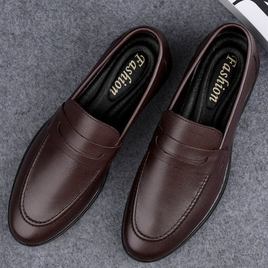 Men's Layer Plus Size Breathable Business Formal Leather Shoes