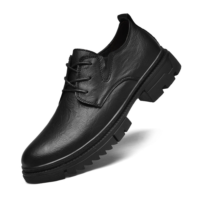 Men's Small Size Genuine Working Wear Plus Business Leather Shoes