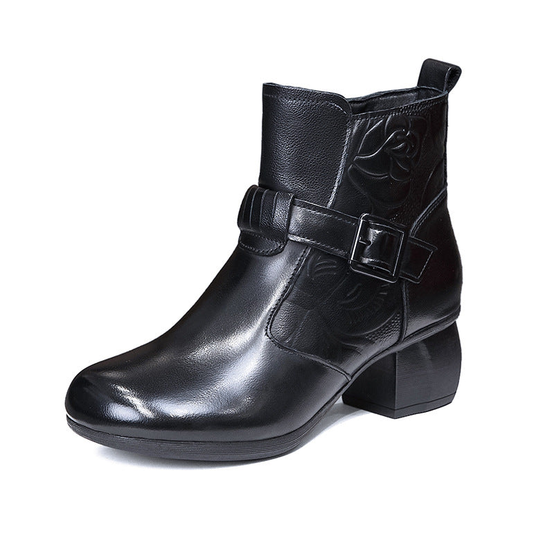 Women's Mother Chunky Soft Bottom Warm Keeping Boots