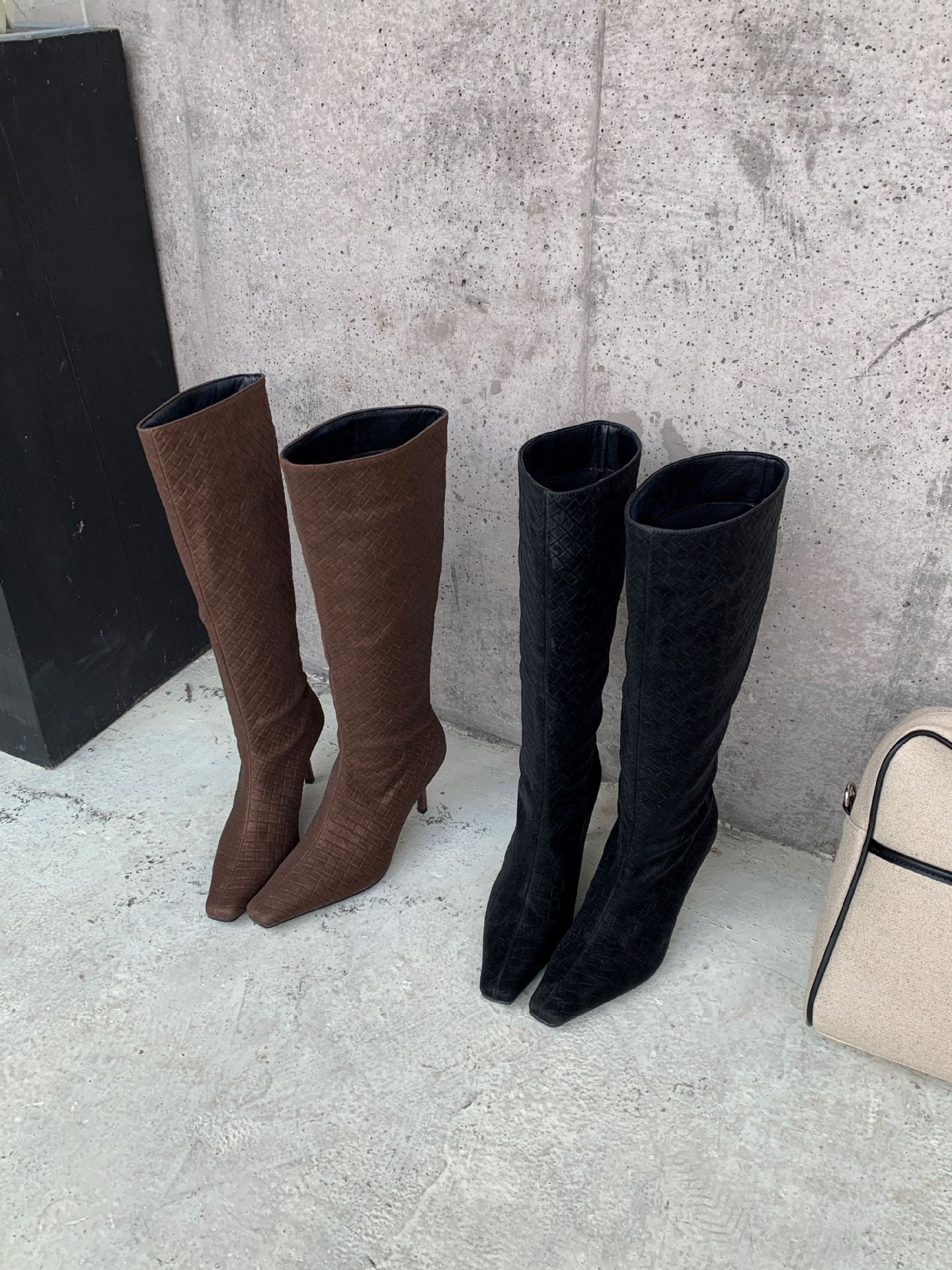 High Stiletto Long Tube Slip-on Wide Leg Female Boots