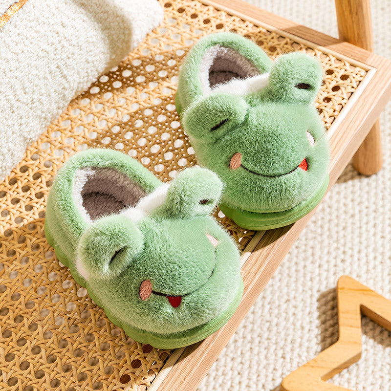Children's Bear Cotton Cute Home Warm Winter Thickening Kid's Shoes