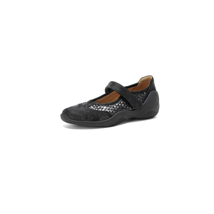Women's Woven Strap Mary Jane Thick Bottom Shallow Women's Fashion Shoes