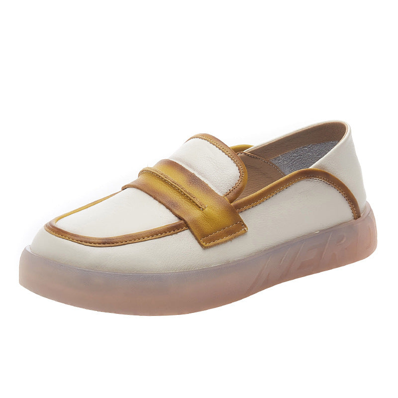 Women's Pumps Round Toe Tendon Bottom One Casual Shoes