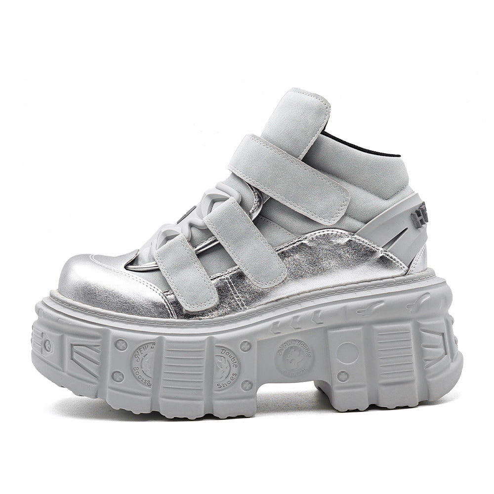 Women's & Men's Platform Punk Dad Height Increasing Muffin Tank Men's Shoes