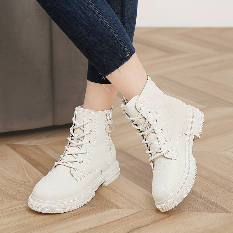 Women's Martin Fashionable British Style Flat Ankle Boots