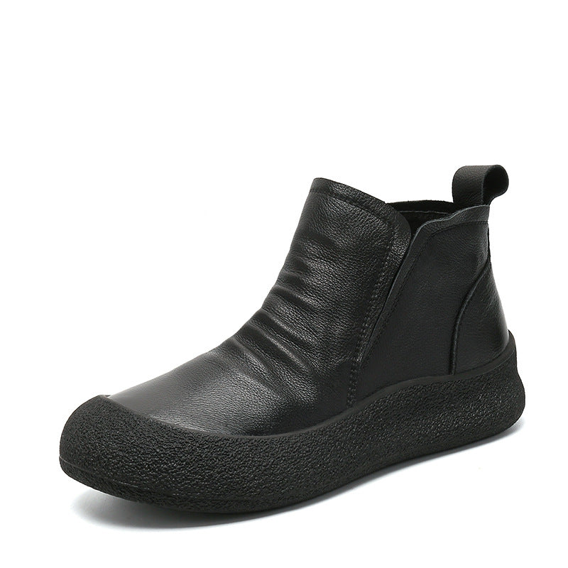 Ankle Retro Handmade Slip-on Knight Low-cut Boots