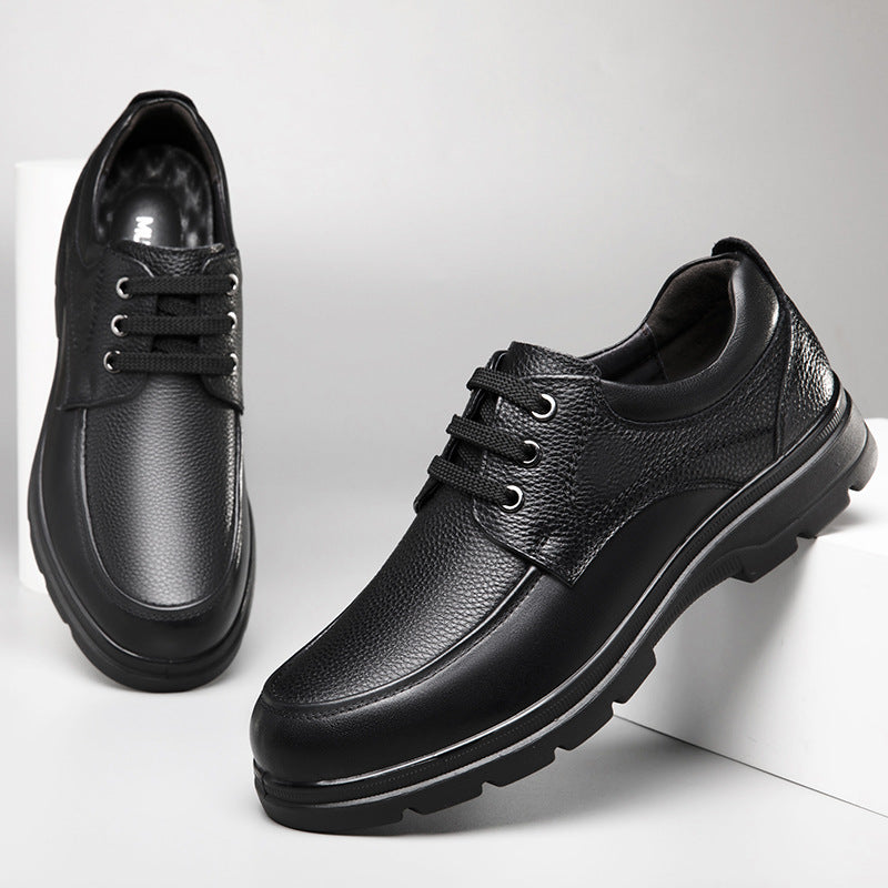 Men's Vintage British Gentleman Business Style Pigskin Leather Shoes
