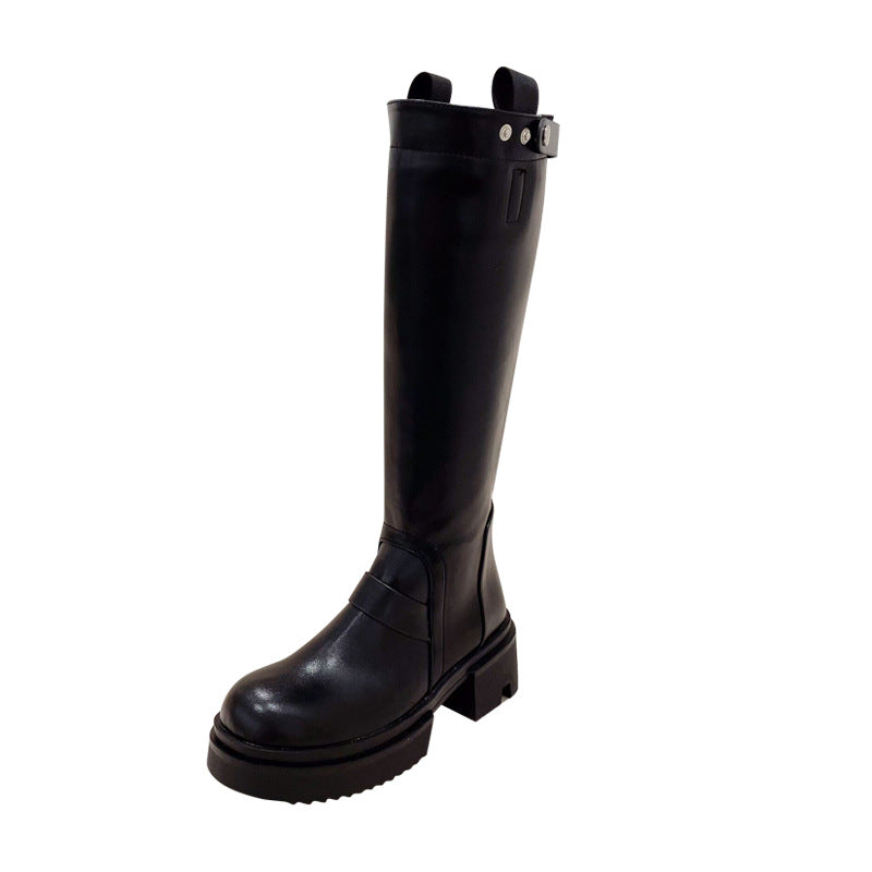 Women's Bottom Stretch Thin Below The Knee Long Female Boots