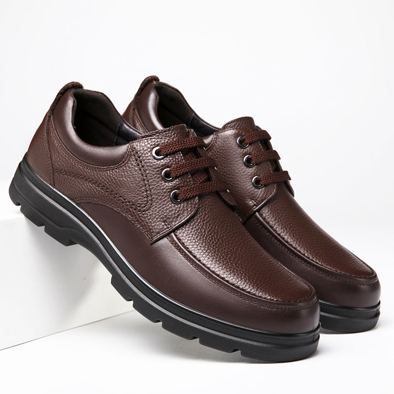 Men's Vintage British Gentleman Business Style Pigskin Leather Shoes