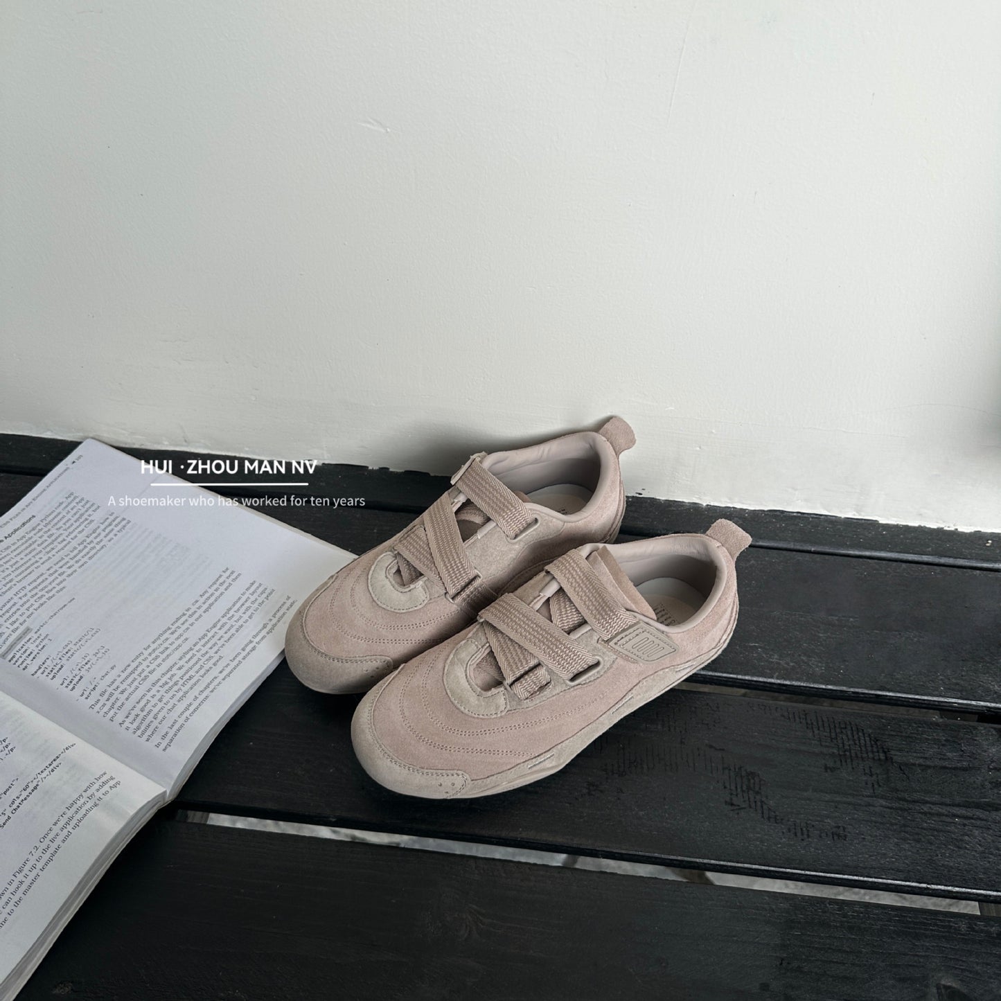 Women's Genuine Retro German Training French Velcro Sneakers